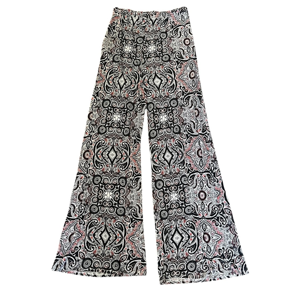 Abercrombie & Fitch Boho Medallion PrintWide Leg Pants Size Medium - Picture 4 of 8